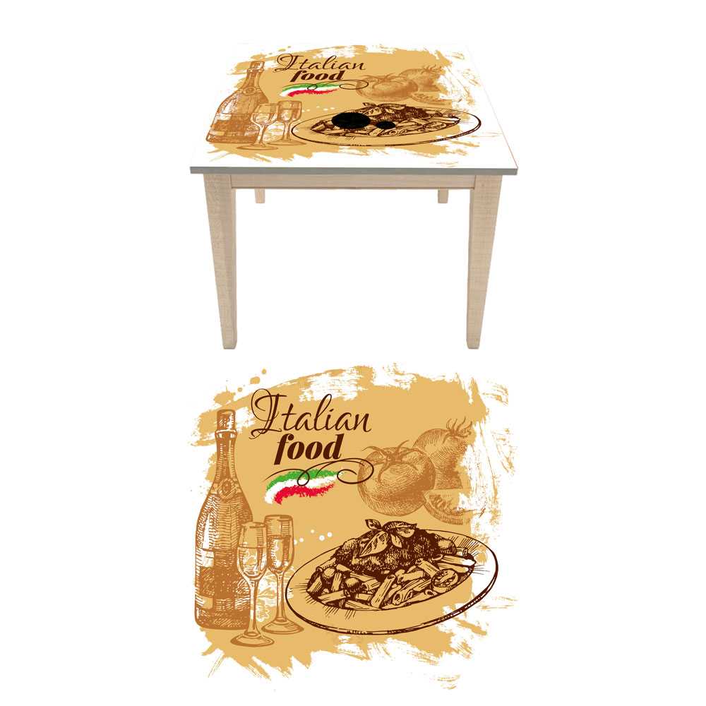 Αυτοκόλλητο τραπεζιού - Italian food