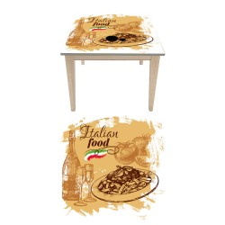 Αυτοκόλλητο τραπεζιού - Italian food