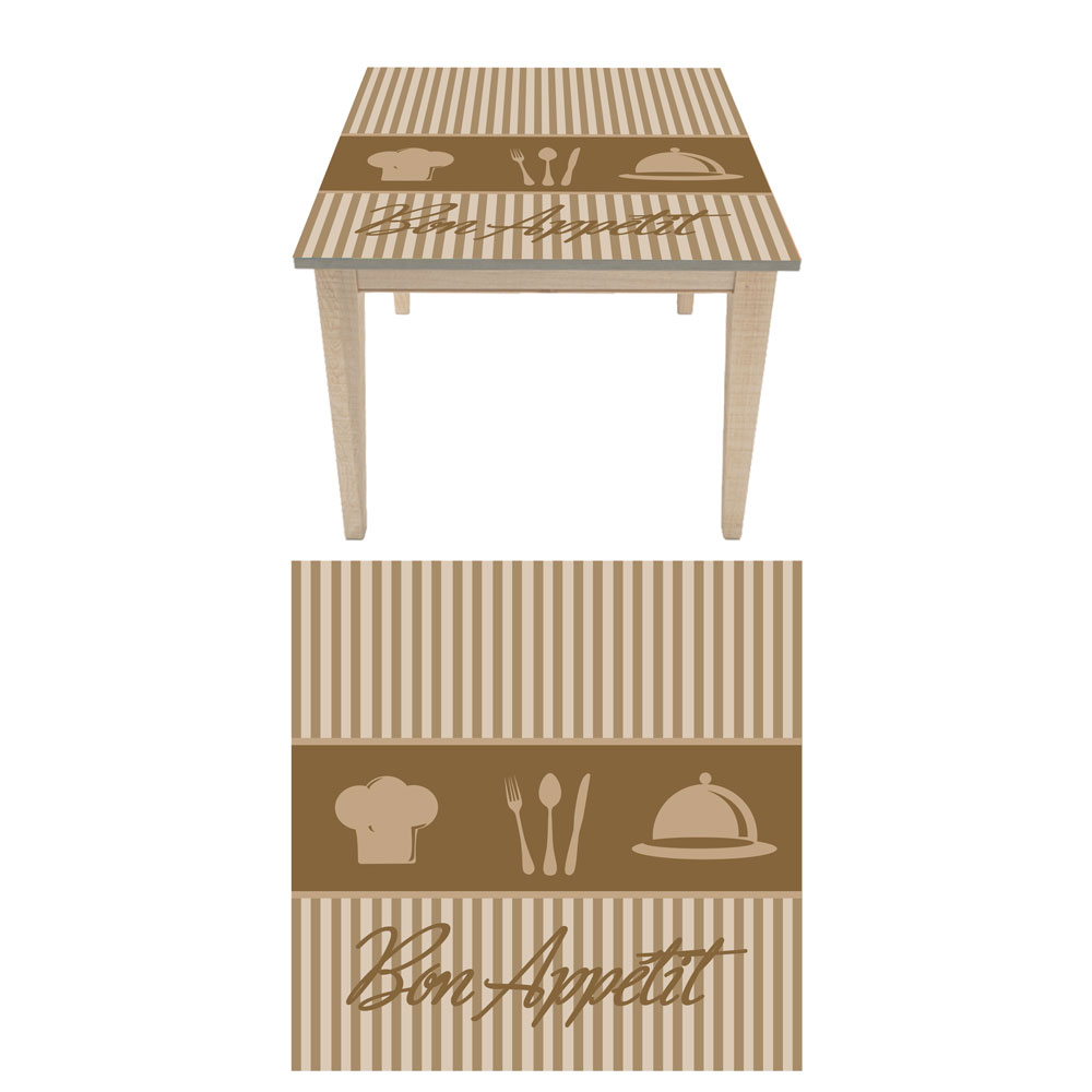 Αυτοκόλλητο τραπεζιού - Bon Appetit