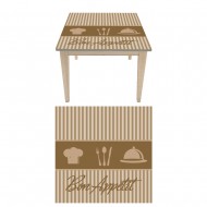 Αυτοκόλλητο τραπεζιού - Bon Appetit