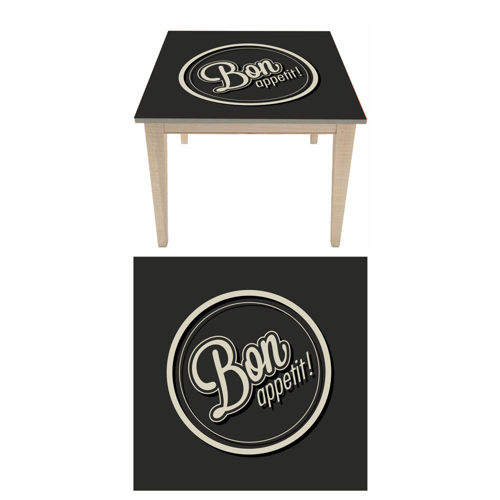 Αυτοκόλλητο τραπεζιού - Bon Appetit 2