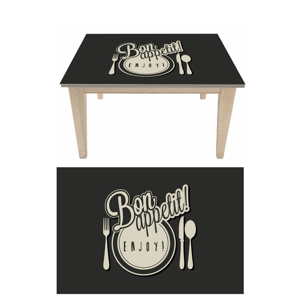 Αυτοκόλλητο τραπεζιού - Bon Appetit 3