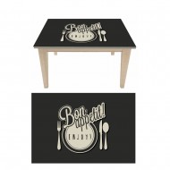 Αυτοκόλλητο τραπεζιού - Bon Appetit 3