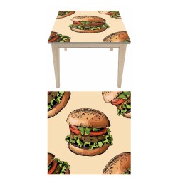 Αυτοκόλλητο τραπεζιού - Burger 3