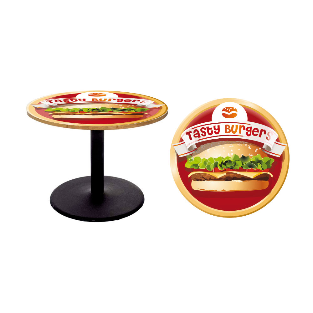 Αυτοκόλλητο τραπεζιού - Tasty Burger