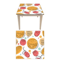 Αυτοκόλλητο τραπεζιού - Fast Food 4