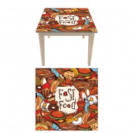 Αυτοκόλλητο τραπεζιού - Fast Food 5