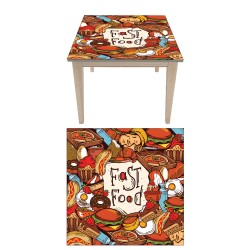 Αυτοκόλλητο τραπεζιού - Fast Food 5