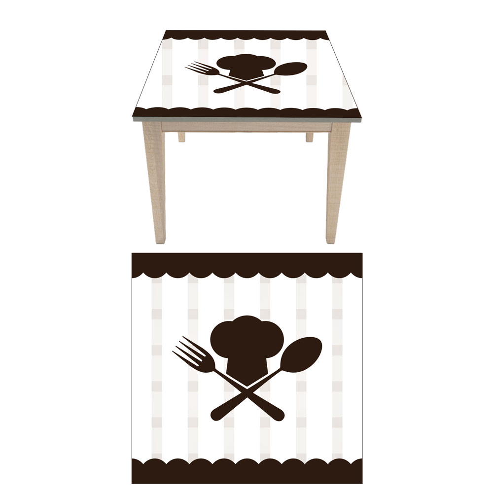 Αυτοκόλλητο τραπεζιού - Κουτάλι και Πιρούνι 2