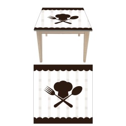 Αυτοκόλλητο τραπεζιού - Κουτάλι και Πιρούνι 2
