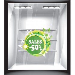 Αυτοκόλλητο βιτρίνας - Άνοιξη - Εκπτώσεις 4