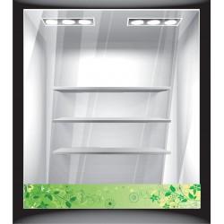 Αυτοκόλλητο βιτρίνας - Άνοιξη - Banner φυτών