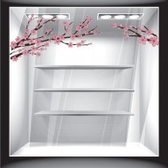 Αυτοκόλλητο βιτρίνας - Ανοιξιάτικο Κλαδιά