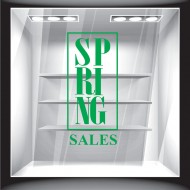 Αυτοκόλλητο βιτρίνας - Ανοιξιάτικο - Sales 03