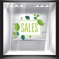 Αυτοκόλλητο βιτρίνας - Ανοιξιάτικο - Sales 04