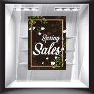 Αυτοκόλλητο βιτρίνας - Ανοιξιάτικο - Sales 05