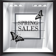 Αυτοκόλλητο βιτρίνας - Ανοιξιάτικο - Sales 09