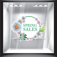 Αυτοκόλλητο βιτρίνας - Ανοιξιάτικο - Sales 10