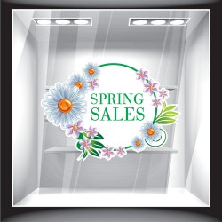 Αυτοκόλλητο βιτρίνας - Ανοιξιάτικο - Sales 10