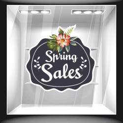 Αυτοκόλλητο βιτρίνας - Ανοιξιάτικο - Sales 14