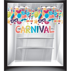 Αυτοκόλλητο βιτρίνας - Αποκριάτικα - Carnival