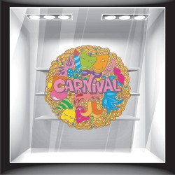 Αποκριάτικο Αυτοκόλλητο - Carnival