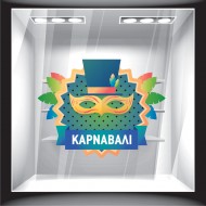 Αυτοκόλλητο Βιτρίνας - Αποκριάτικο 11