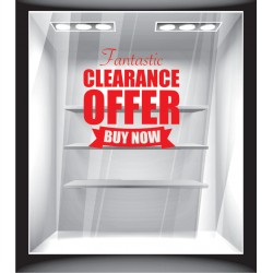 Αυτοκόλλητο εκπτώσεων - Fantastic Clearance