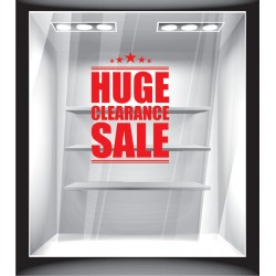 Αυτοκόλλητο εκπτώσεων - Huge Clearance