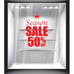 Αυτοκόλλητο εκπτώσεων - Season sale