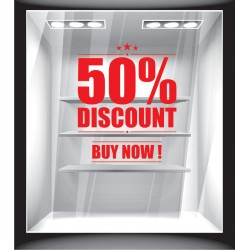 Αυτοκόλλητο εκπτώσεων - 50% Discount