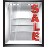 Αυτοκόλλητο εκπτώσεων - Sale κάθετο