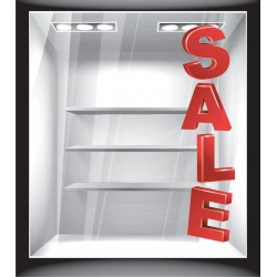 Αυτοκόλλητο εκπτώσεων - Sale κάθετο
