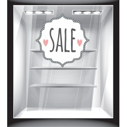 Αυτοκόλλητο Εκπτώσεων - Sale άσπρο