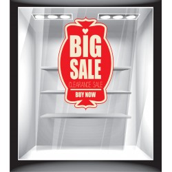 Αυτοκόλλητο Εκπτώσεων - Big sale μεγάλο