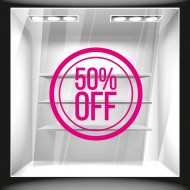 Αυτοκόλλητο εκπτώσεων - Κύκλος ποσοστό 1