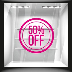 Αυτοκόλλητο εκπτώσεων - Κύκλος ποσοστό 1