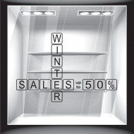 Αυτοκόλλητο Εκπτώσεων - Winter Sales