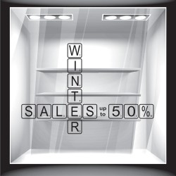 Αυτοκόλλητο Εκπτώσεων - Winter Sales