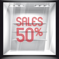 Αυτοκόλλητο Εκπτώσεων - Εκπτωτικό 44