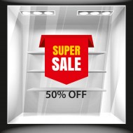 Αυτοκόλλητο Εκπτώσεων - Εκπτωτικό 65