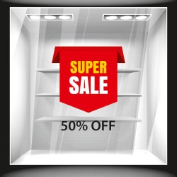 Αυτοκόλλητο Εκπτώσεων - Εκπτωτικό 65