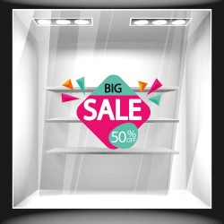 Αυτοκόλλητο Εκπτώσεων - Εκπτωτικό 75