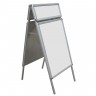 A-Board stand πεζοδρομίου με 4 θέσεις (2 μεγάλες και 2 μικρές) χωρίς εκτύπωση