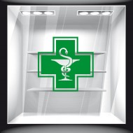 Αυτοκόλλητο Βιτρίνας - Φαρμακείο 07