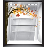 Αυτοκόλλητο βιτρίνας - Φθινόπωρο - Δέντρο