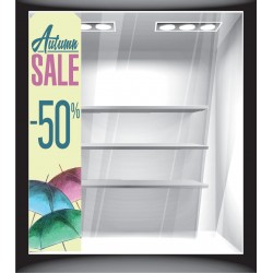 Αυτοκόλλητο βιτρίνας - Φθινόπωρο - Εκπτώσεις 6