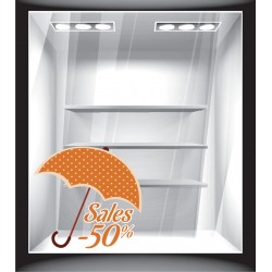 Αυτοκόλλητο βιτρίνας - Φθινόπωρο - Εκπτώσεις 9