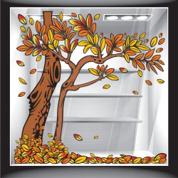 Αυτοκόλλητο βιτρίνας - Φθινόπωρο - Δέντρο 2