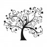 Αυτοκόλλητο Τοίχου - Δέντρο διακόσμησης